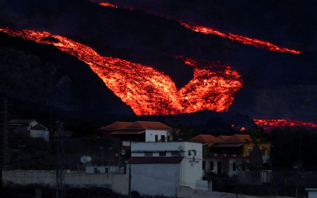 Sobre la lava reciente